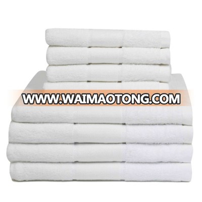 Custom factory cotton 8 piece towel set